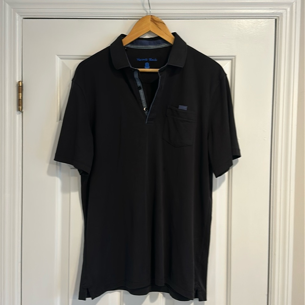 Visconti Black - Max Colton Black Polo size Large.